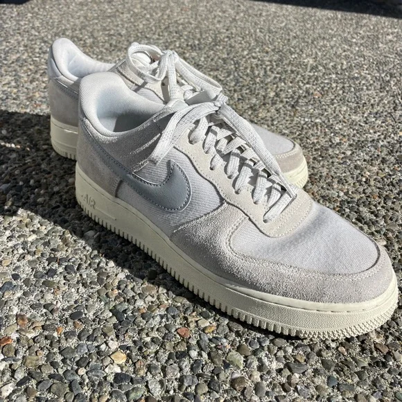 Nike Air Force Men’s 9.5 Gray Size 9.5 - Nike Air Force 1 Low Swoosh Gray MEN | eBay main image 4
